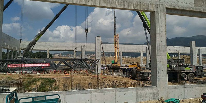 福州軌道交通6號線運用庫聯(lián)合檢修庫鋼網(wǎng)架